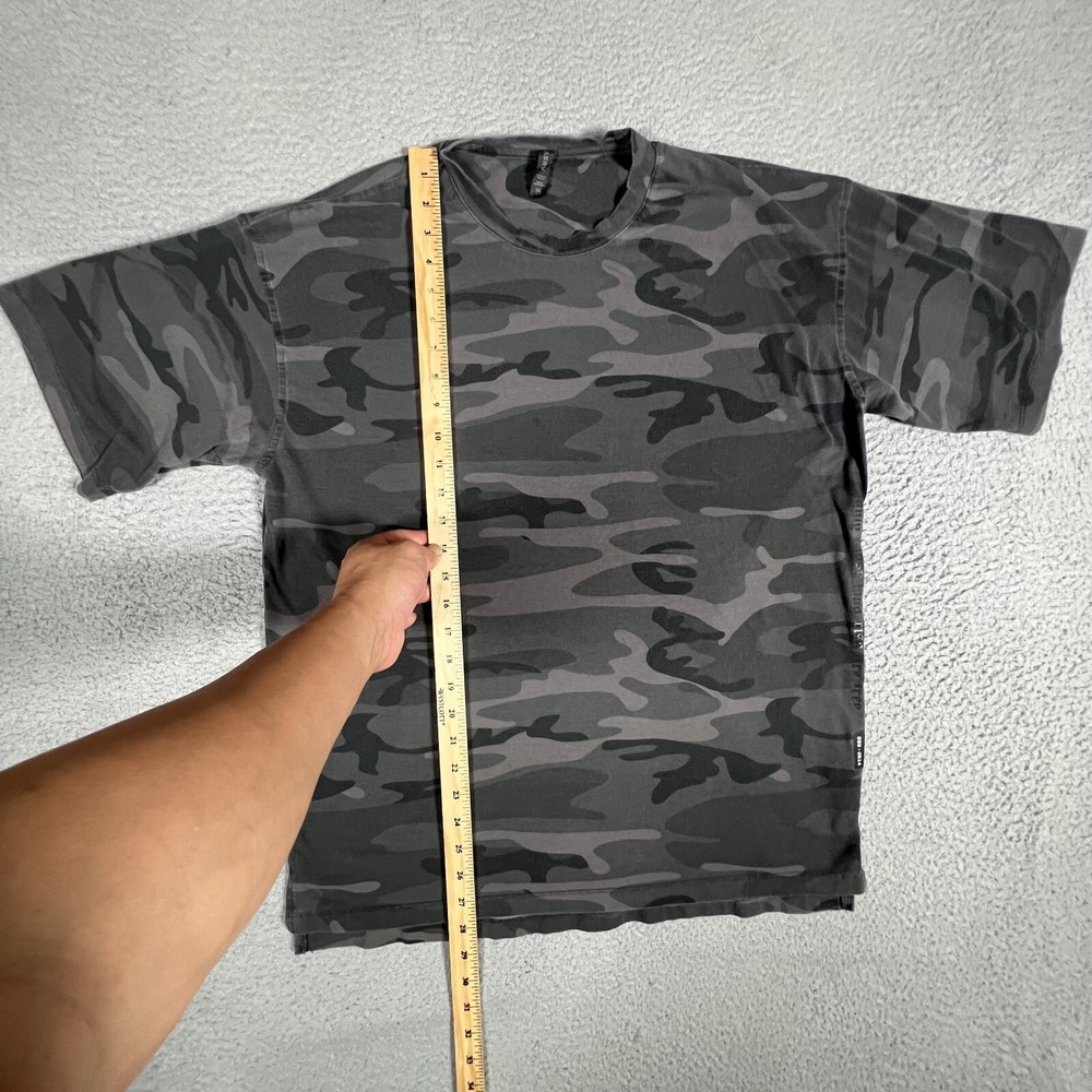 ASRV Shirt Mens Medium Black Camo DSG-0514 Athletic Gym Workout Casual Preppy‎ - Picture 4 of 12